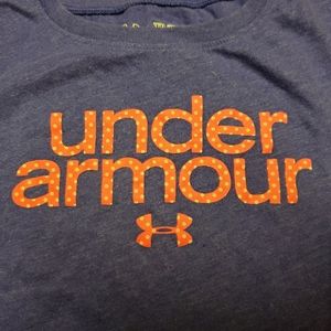 Girls blue short Sleeve Under Armour T